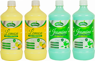 Whitebust Floor Cleaner phenyl Lemon,Jasmine(4 x 1 L)