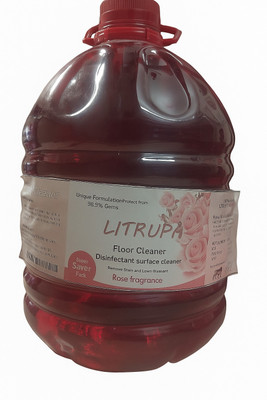 Litrupa Floor Cleaner – 5 Litre | Deep Disinfectant Surface Cleaner | Rose Fragrance Rose(5 L)