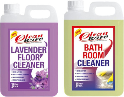 Tiersolution Combo of 2 Floor Cleaner Lavender+Bathroom Cleaner lemon(2 x 1 L)