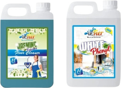 Tiersolution SUPER COMBO OF WHITE PHENTL AND FLOOR CLEANER JASMINE(2 x 1 L)
