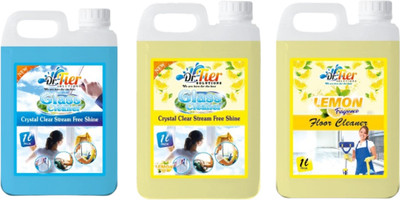Tier enterprises Combo of 3 Glass Cleaner Sky+Lemon+Floor Cleaner Lemon lemon(3 x 1 L)