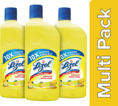 Lizol Disinfectant Surface Cleaner Citrus(3 x 500 ml)