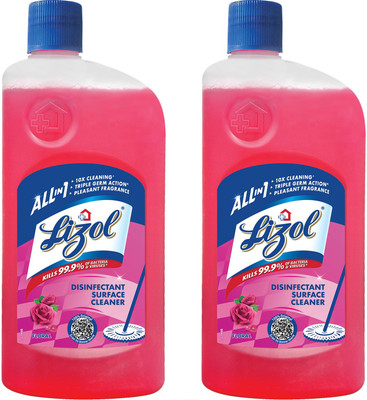 Lizol Disinfectant Surface and Floor Cleaner Floral(2 x 625 ml)