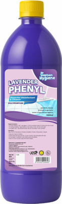 Captain Hygiene Lavender Phenyl Bathroom Cleaner Powerful Disinfectant & Multi-Surface Cleaner Lavender Fragrance(1000 ml)