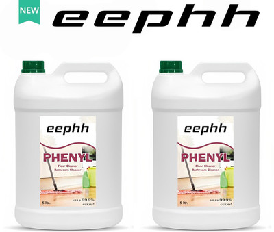 EEPHH 10 Litre Surface and Floor Cleaner white Phenyle Fragrance Pine 2-Pack Combo Pine(2 x 5 L)