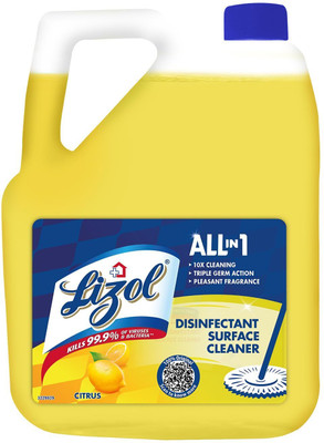 Lizol Disinfectant Surface loor Cleaner Liquid | Suitable for All Floor Cleaner Mops Lemon(5 L)