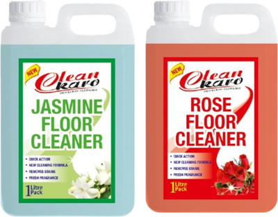 Tiersolution Combo of 2 Floor Cleaner Jasmine+Rose lemon(2 x 1 L)