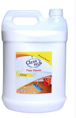 Clean Tech Citrus Floor Cleaner Liquid| Advanced Germ Protection with Refreshing Fragrance Citrus(5 L)