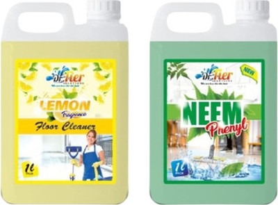 tiercart Combo of NEEM PHENYL AND FLOOR CLEANER LEMON(2 x 1 L)