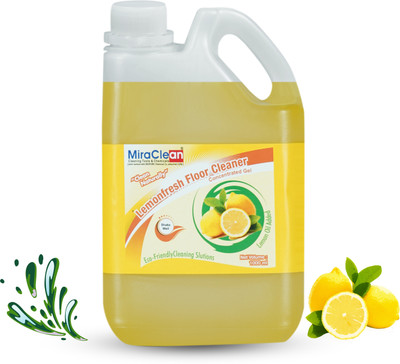 MiraClean Lemon Fresh Floor Cleaner 1L Stain Removal Fresh Lemon Safe Floors Lemon(1000 ml)