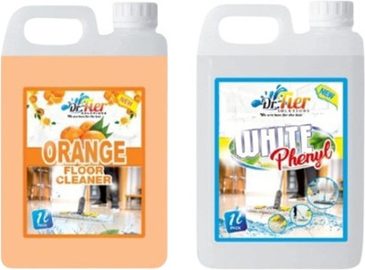 Tiersolution SUPER COMBO OF WHITE PHENTL AND FLOOR CLEANER ORANGE(2 x 1 L)
