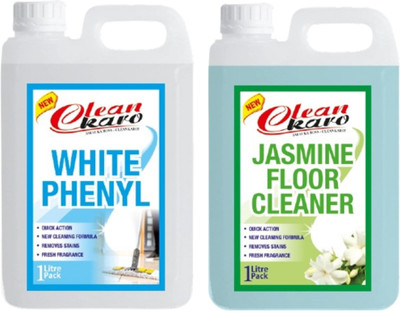 Tiersolution Combo of 2 White Phenyl+Floor Cleaner Jasmine lemon(2 x 1 L)