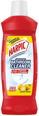 Harpic Disinfectant Bathroom Cleaner Liquid, Lemon - 1 L | India's # 1 Bathroom Cleaner Lemon(1 L)