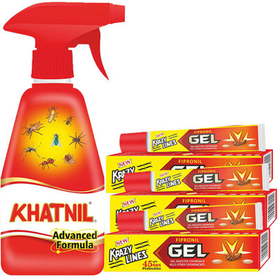 Khatnil Advanced Formula Bed Bug Spray 250ml With 3 Gel 20g natural(310 ml)
