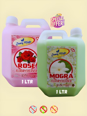 Dusty Might Disinfectant Phenyl Liquid Surface For Homes Offices Commercial Use Rose And Mogra(2 x 1 L)