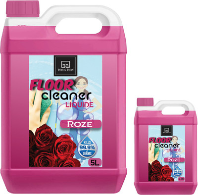 BLISS & BLUSH New Bathroom Floor Cleaner Powerful Formula Rose 6L Rose(2 x 3 L)