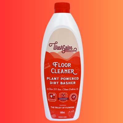 WashSalon Floor Cleaner Liquid | Lasts 3X Longer | Disinfectant | Natural & Eco-friendly | Valley of Flowers(500 ml)