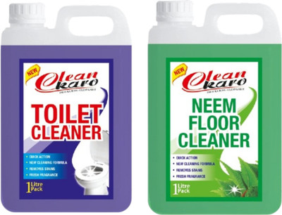 Tiersolution Combo of 2 Toilet Cleaner+Floor Cleaner Neem lemon(2 x 1 L)