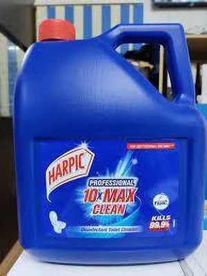 Harpic Powerful 10X Max Clean & Long-Lasting Freshness Disinfectant Liquid Toilet Cleaner(5 L)