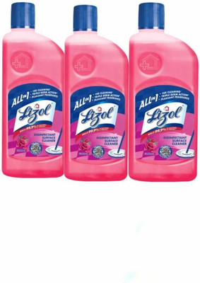 Lizol DISINFECTANT SURFACE CLEANER FLORAL(3 x 500 ml)