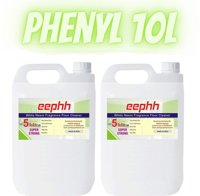 EEPHH 10 Litre White Phenyl, Premium Best in Quality Floor Cleaner Neem(2 x 5 L)
