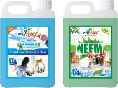 tiercart Combo of NEEM PHENYL AND GLASS CLEANER SKY(2 x 1 L)