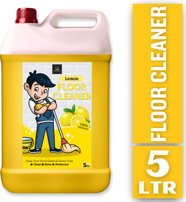 BLISS & BLUSH Floor Cleaner with Natural Oils for Sparkling Clean & Bacteria-Free Floors Lemon(5 L)