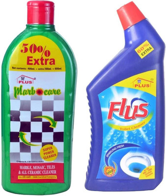MARBOCARE FLUS TWIN COMBO TOILET AND FLOOR NOW EXTRA 400mL PLEASANT LIME(2 x 700 ml)