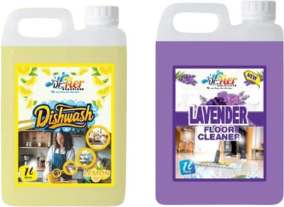 Tiersolution SUPER COMBO OF DISHWASH LEMON AND FLOOR CLEANER LAVENDER(2 x 1 L)