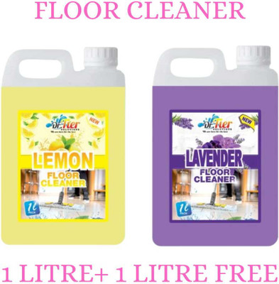 Tier enterprises COMBO OF FLOOR CLEANER [ LEMON + LAVENDER ] 2 LITER LEMON(2 x 1000 ml)