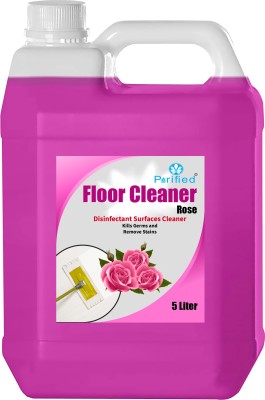 Purified Pink Perfumed Disinfectant floor cleaner Plain rose(5 L)