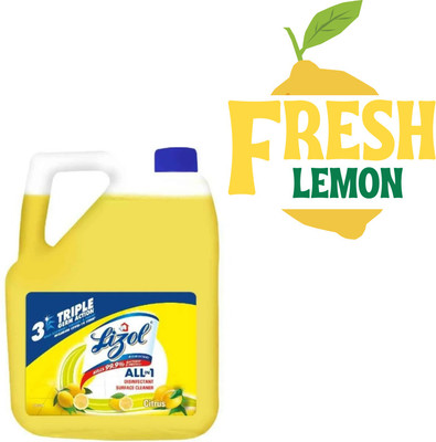 Lizol best SURFACE FLOOR CLEANER LEMON disinfectant lemon(5000 L)