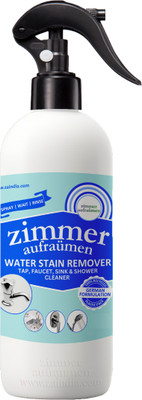 zimmer aufraumen Tap Cleaner Spray 500ml for Bathroom, Kitchen Tap, Shower, Faucet. Removes Limescale & Hard Water Spot, Soap Scum, Water Stains, Scaling. REGULAR(500 ml)