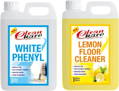 Tiersolution Combo of 2 White Phenyl+Floor Cleaner Lemon lemon(2 x 1 L)