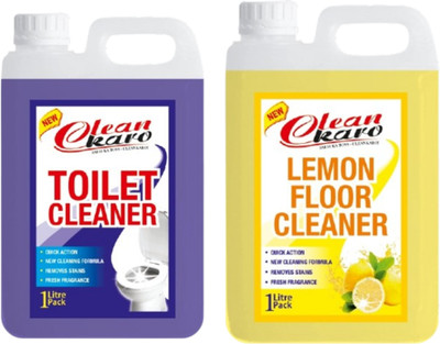 Tiersolution Combo of 2 Toilet Cleaner+Floor Cleaner Lemon lemon(2 x 1 L)