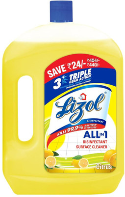 Lizol Disinfectant Surface & Floor Cleaner Liquid Citrus - Lemon(2000 ml)