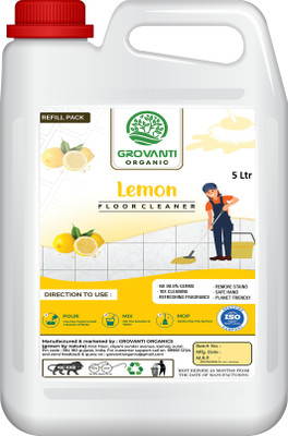GROVANTI ORGANIC Disinfectant Surface & Floor Cleaner Lemon(5 L)