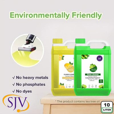 SJV ENTERPRISE LEMON Floor Cleaner kills 99. 9 percent Germs and gives 10 times better cleaning LEMON(2 x 5000 ml)