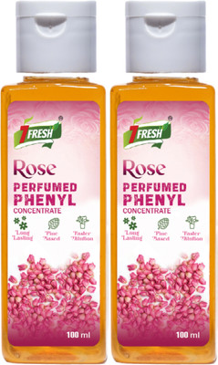 7Fresh ROSE Perfumed Phenyl Concentrate Liquid 200 ml (MAKES 2.5 TO 4 LITRE) Rose(2 x 100 ml)