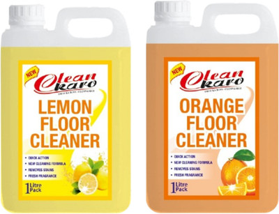 Tiersolution Combo of 2 Floor Cleaner Lemon+Orange lemon(2 x 1 L)