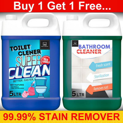 BLISS & BLUSH Toiler Cleaner & Bathroom Cleaner 10L Non-toxic, Kills germs & bacteria Lavender(2 x 5 L)