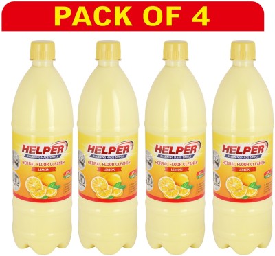 HELPER HERBAL SCENTED PHENYL, LEMON - 1 LITRE - 4PC PACK LEMON(4 x 1 L)