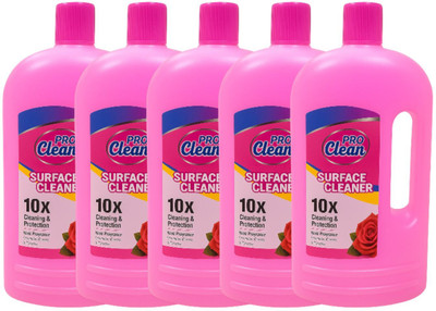 PROCLEAN Surface Cleaner - 1 Litre | Pack of 5 Rose(5 x 1000 ml)