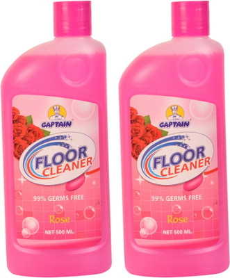 CAPTAIN _Surface & Floor Cleaner Liquid for All Floor Cleaner Mops- 500 ml (Pack 2) Rose(2 x 250 ml)