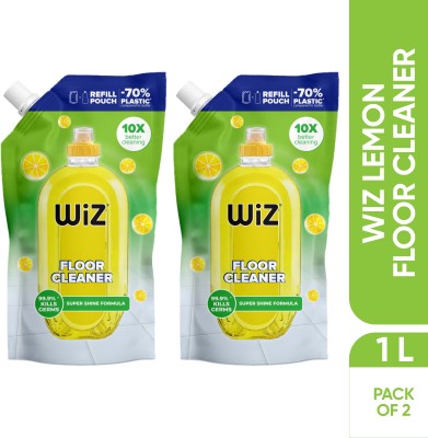 Wiz Floor Cleaner Liquid Pouch Lemon(2 x 1 L)