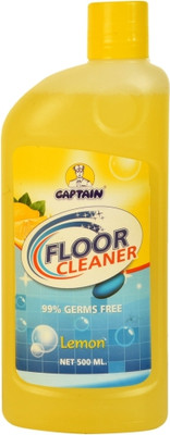 CAPTAIN Captain_Surface & Floor Cleaner Liquid Suitable for All Floor Cleaner Mops - Lemon(500 ml)