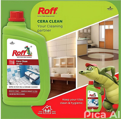 Pidilite ROFF CERA CLEAN (TILES,FLOOR,BATHROOM,STONE,MARBLE)CLEANING CLEAR CITRUS(500 ml)