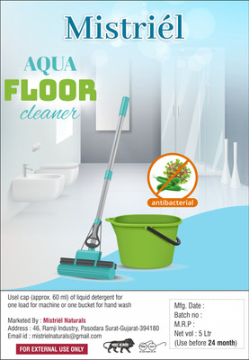Mistriél NATURALS Mistriel Aqua Floor Cleaner – Pack of 2 (10L Each) Aqua(2 x 5 L)