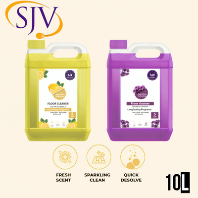 SJV ENTERPRISE Surface & Floor Cleaner Liquid, Citrus - 5 Litre lemon and lavender(2 x 5 L)
