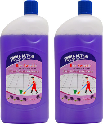 Bio- Swachh Bioswachh Double Combo Triple Action Floor & Surface Cleaner Lavender Flavour Origninal(2 x 1000 ml)